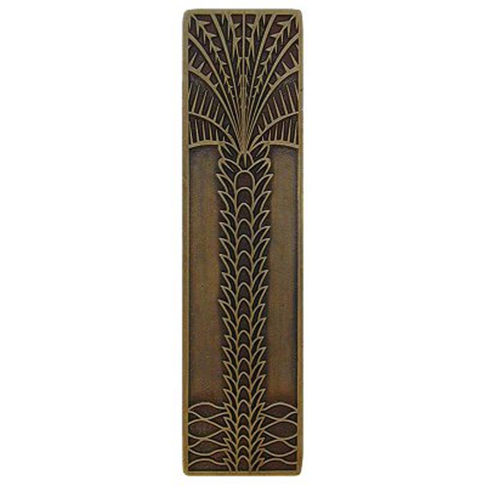 Notting Hill NHP-322-AB Royal Palm Pull Antique Brass (Vertical)